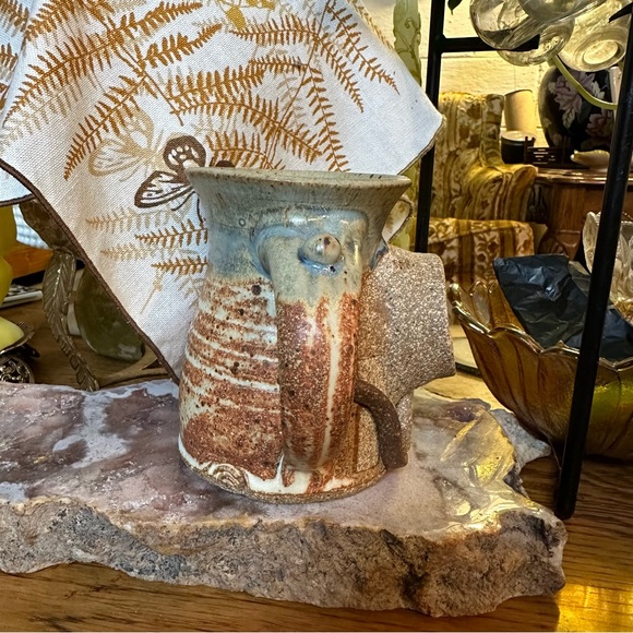 Vintage handcrafted mug snorkeling ugly face mug - Picture 2 of 7